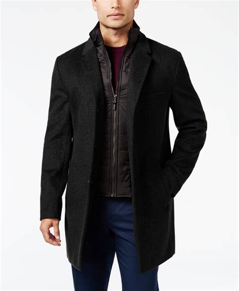 michael kors mens junius jacket|Michael Kors men's overcoat.